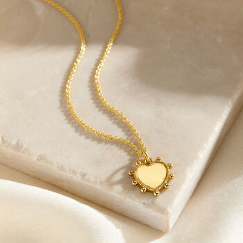 Personalised Bobble Heart Charm Necklace, 4 of 6