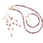 Pink Tourmaline Hoop Drop Earrings, thumbnail 6 of 11
