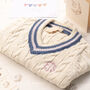 Toffee Moon First Birthday Personalised Cricket Jumper, thumbnail 5 of 12
