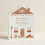 Personalised Pumpkin Autumnal Wooden House Ornament, thumbnail 4 of 5