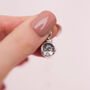 Stars And Gems Birthstone Locket In Sterling Silver, thumbnail 9 of 11