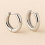 Sterling Silver Chunky Hoop Earrings, thumbnail 1 of 5