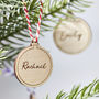 Personalised Wooden Bauble Decoration, thumbnail 7 of 8
