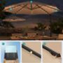 Garden Parasol Umbrella Solar Powered LED Lights Upf50+, thumbnail 5 of 12