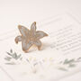 White Lily Memorial Enamel Pin, thumbnail 3 of 10