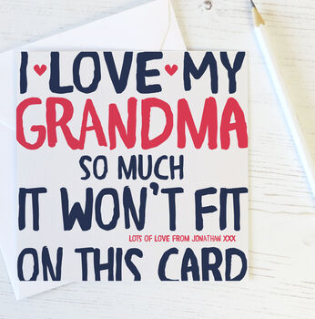 'Love Gran / Nan / Grandma / Nanny / Nana So Much' Card, 4 of 5