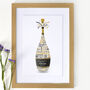 Personalised 80th Birthday Champagne Word Art, thumbnail 9 of 10