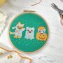 Halloween Kitties Cross Stitch Kit, thumbnail 2 of 7