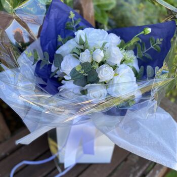 White Rose Gift Bouquet, 6 of 12