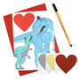 Heart Dinosaur Valentine's Day Scratch Card, thumbnail 4 of 8