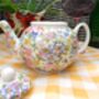 Two Cup Teapot In Mille Flleure Design, thumbnail 5 of 12