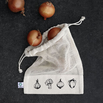 Set Of Three Fairtrade, Organic Cotton Grocery Bags, 2 of 5