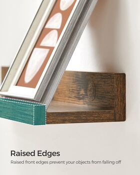 Set Of Three Floating Wall Shelves, 6 of 8