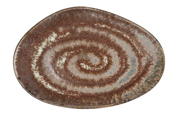 Brown Large Oval Serving Plate, 3 of 5