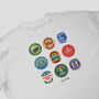 Leeds Football Beer Mats Oversized T Shirt, thumbnail 3 of 10