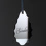 Personalised Silver Mirror Christmas Decoration, thumbnail 1 of 4