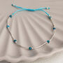 Sterling Silver Delicate Gemstone Friendship Bracelet, thumbnail 5 of 12