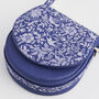 Blue Agnes Floral Saddle Bag, thumbnail 7 of 8