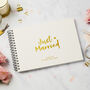 Personalised Just Married Wedding Guest Book, thumbnail 1 of 7