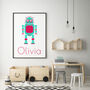 Personalised Children's Robot Prints, thumbnail 8 of 9