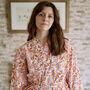 Orange And Pink Handmade Floral Robe, thumbnail 2 of 10