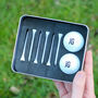 Personalised Emergency Golf Set Tin Gift For Him, thumbnail 2 of 3