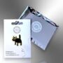 Cat Butt Black Cat Hard Enamel Pin Badge, thumbnail 5 of 8