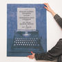 Personalised Typewriter Knitted Sign, thumbnail 2 of 7