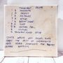 Personalised Embroidered Recipe Canvas Artwork, thumbnail 4 of 8