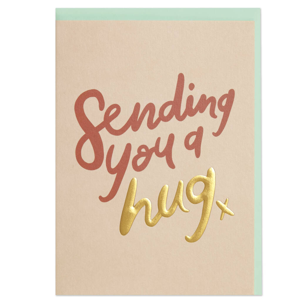 Pack Of 10 'Sending You A Hug' Cards By Raspberry Blossom