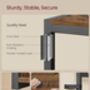 Hall Tree Coat Rack With Bench And Shoe Storage, thumbnail 4 of 6