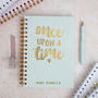Personalised 'Once Upon A Time' Baby Foil Notebook, thumbnail 2 of 7