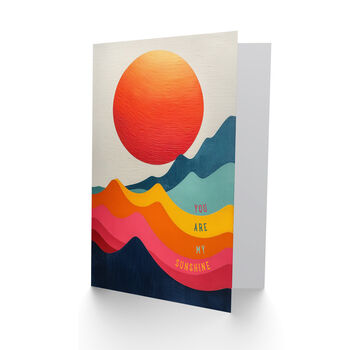 Sea Waves Sunshine Sunset Sun Her Birthday Card, 2 of 4