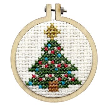 I'm Pine Ing For You! Christmas Mini Matchbox Cross Stitch Kit, 3 of 5