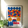 Hï Ibiza Club Print | Poster | Wall Art | Geometric | Dj | Clubbing | Patterned | Bauhaus | Print | House Music, thumbnail 6 of 9