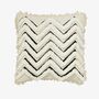 Izra Fluffy Zig Zag Monochrome Cushion, thumbnail 7 of 10