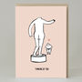 'Thinking Of You' Statue Card, thumbnail 1 of 2