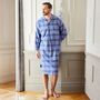 Men's 'Celt Navy' Tartan Brushed Cotton Nightshirt, thumbnail 2 of 3