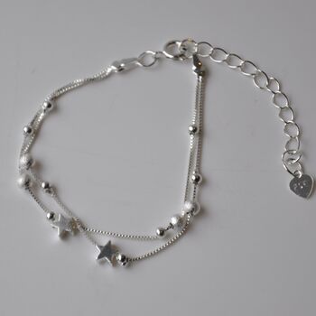 Silver Stars Bracelet Gift For Her, 3 of 3