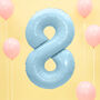 Blue Any Age Foil Number Birthday Balloon, thumbnail 1 of 10