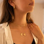 Chunky 14 K Gold Plated Silver Heart Love Necklace Set, thumbnail 6 of 8