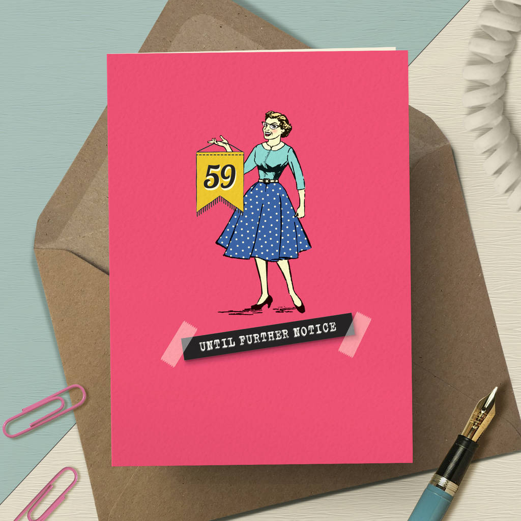 Funny 60th Birthday Card 'Milestone Denial' By The Typecast Gallery |  