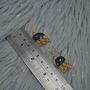 Blue Sapphire Tourmaline Silver Earrings, thumbnail 7 of 7