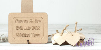 Wishing Tree Large Wooden Guest Book, 4 of 7