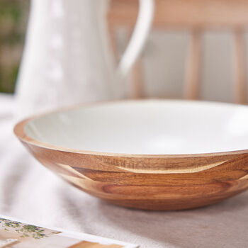 Fika Large Wooden Bowl, 4 of 5