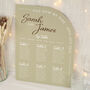 Modern Arch Acrylic Wedding Table Plan, thumbnail 9 of 9