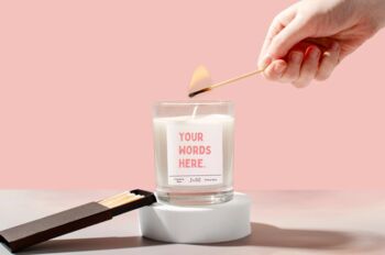 Your Words Here Personalised Candle, 3 of 6