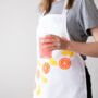 The Citrus Fruit Stencilled Apron Craft Kit, thumbnail 1 of 8