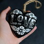 Love Heart Wooden Hanging Decoration, thumbnail 4 of 5