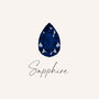 September Birthstone Sapphire Sterling Silver Huggie Hoop Earrings, thumbnail 7 of 11